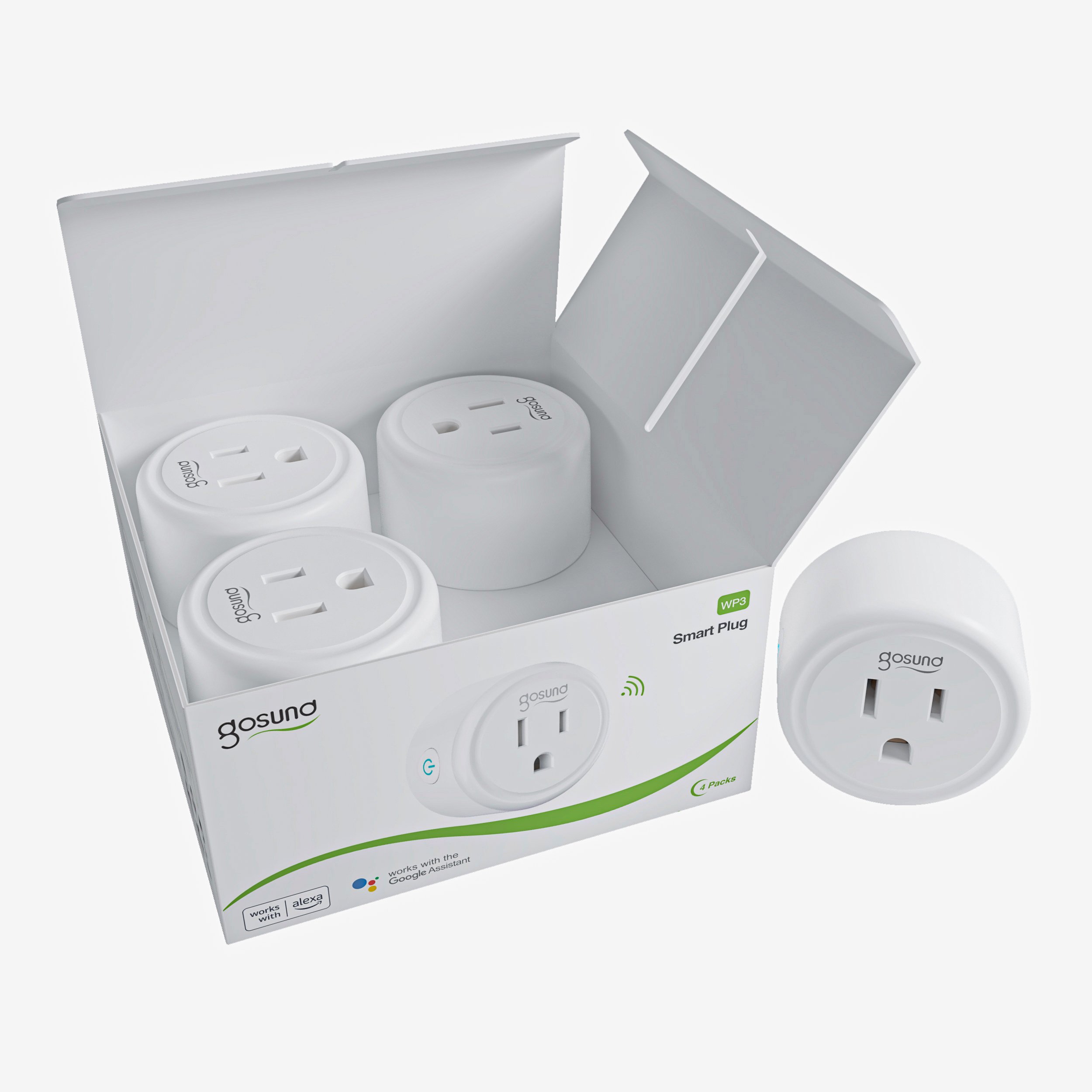 smart home best selling smart plug wifi US 10A110-240 V plug wifi standard mini outlet RGB led light wifi plug 4-packck