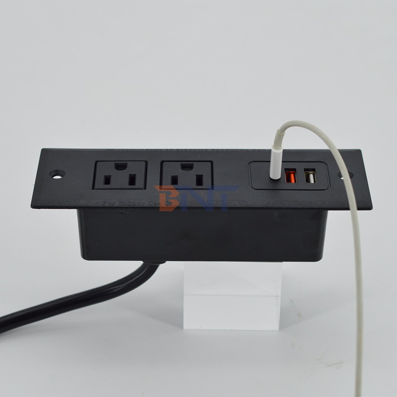 ETL Approved USA Furniture Tabletop Recessed Mounted Power Plug Outlets Sockets Strip 2 Sofa Socket Outlets with Dual USB ports