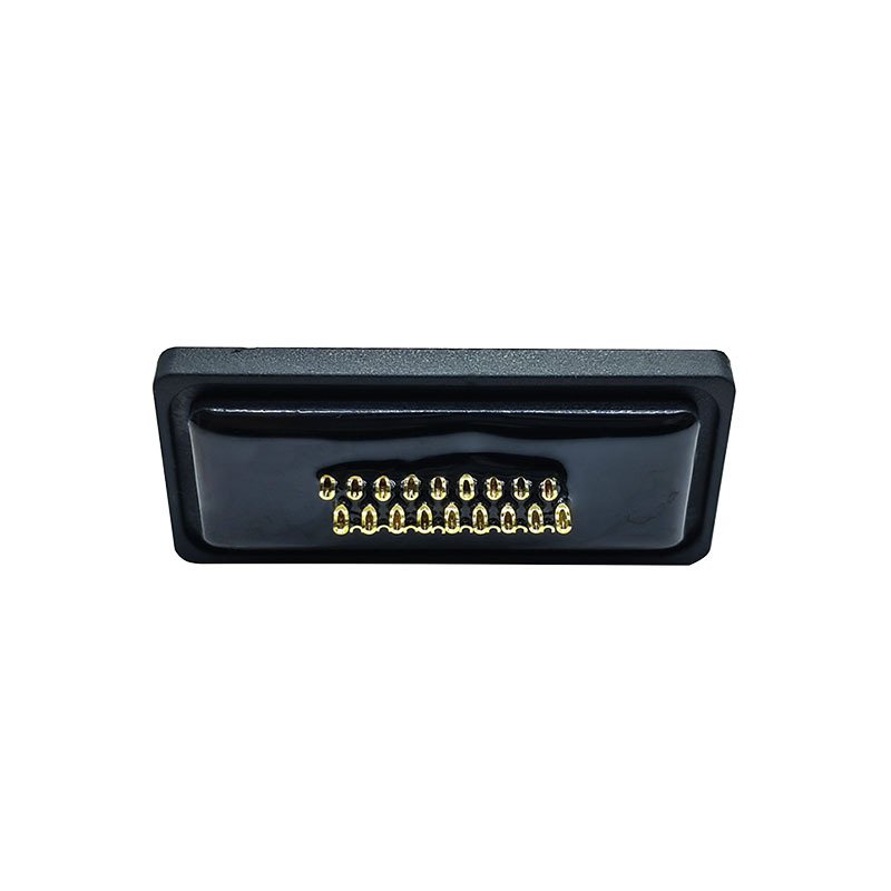 Gold plated solid core pin 26PIN communication plug wire bonding type HDB26 male three row waterproof connector plug