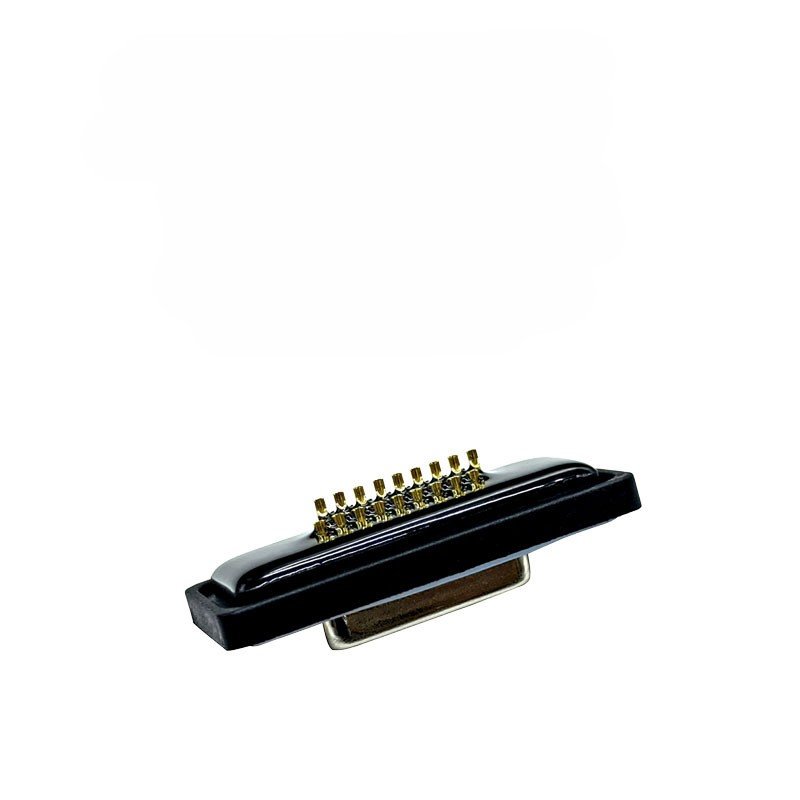Gold plated solid core pin 26PIN communication plug wire bonding type HDB26 male three row waterproof connector plug
