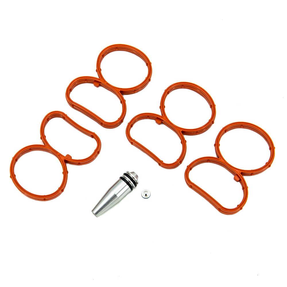 Auto Swirl Flap Blank Bung Flaps Removal Plug With 4 Gaskets For BMW N47 2.0D Engine Repair Replacement Accessories Kit