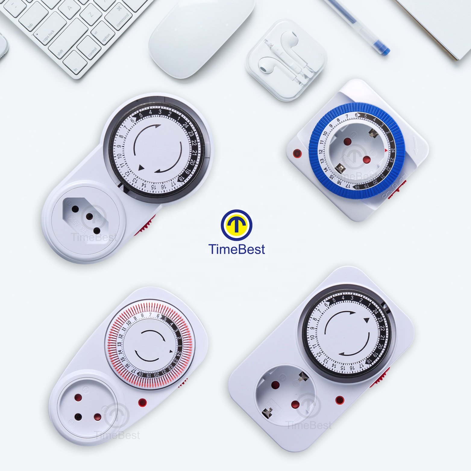 CE Mechanical Plug Timer 12V Power Seconds 24h Timer Switch 6V