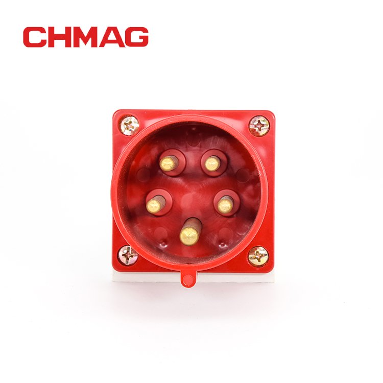 CHMAG IP44 380V 16a 3phase 5pin plug industrial wall mount multiple plug and socket