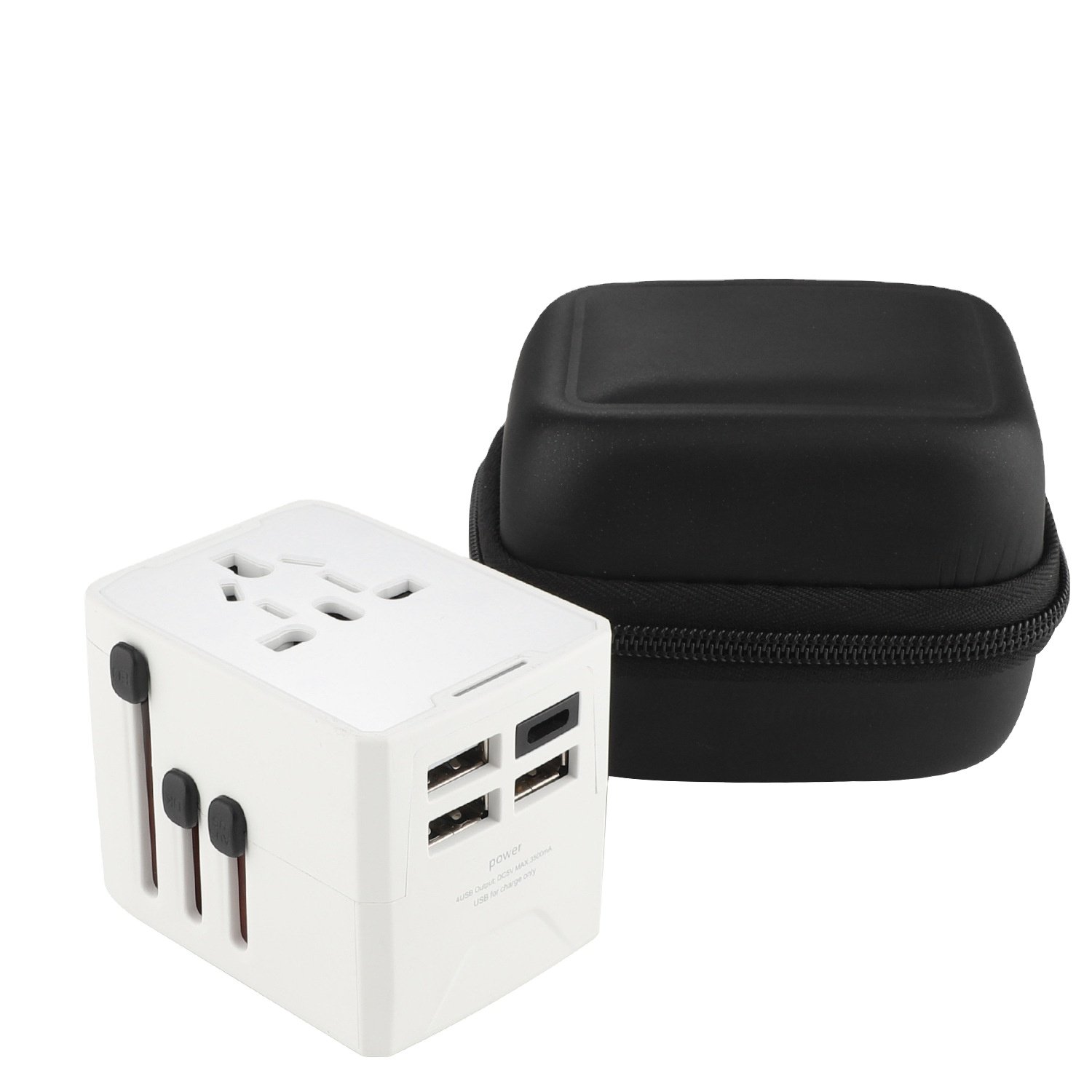 universal worldwide travel adapter kit travel plug adapter with usb c - all-in-one
