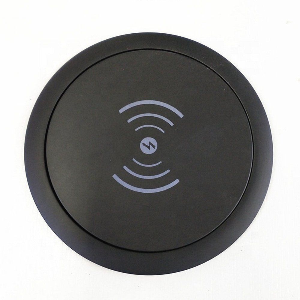 Wireless charge Pop Up Outlet Recessed Retractable Power Strip Charging Station with 3 Plug &2 USB Ports for Kitchen