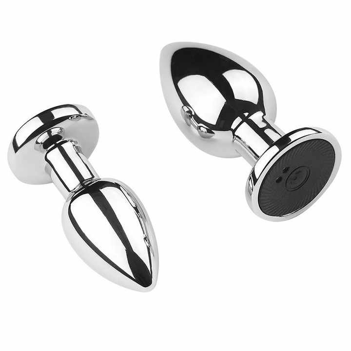 Hot Selling Remote Control Metal Anal Vibrator Wireless Vibrating Prostate Anal Butt Plug For Men Women