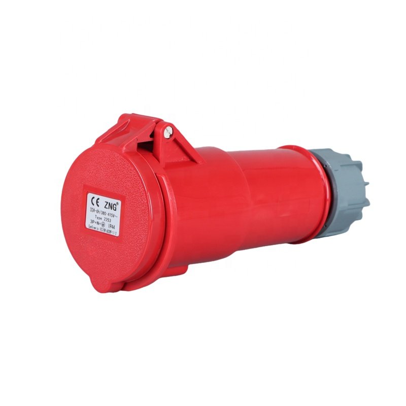 ZNG-2252 Industrial Cable Wire Connector 32A 5 Pin 3 Phase Male Female Plug Socket