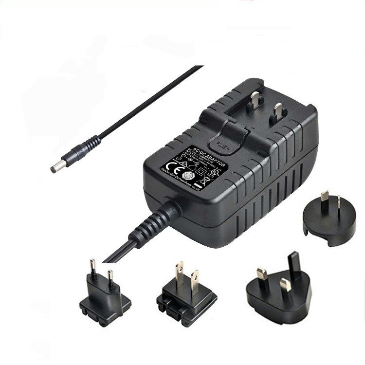 Universal travel adaptor interchangeable/detachable plug power adapter 5v 3a for multiple countries