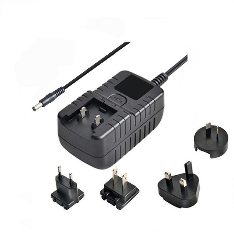 Universal travel adaptor interchangeable/detachable plug power adapter 5v 3a for multiple countries