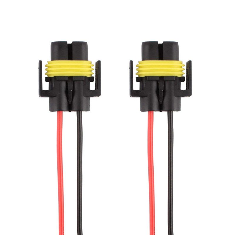 H11 Car Headlight Plug Female Socket Harness H8 Work Light Modified Plug Conversion Cable