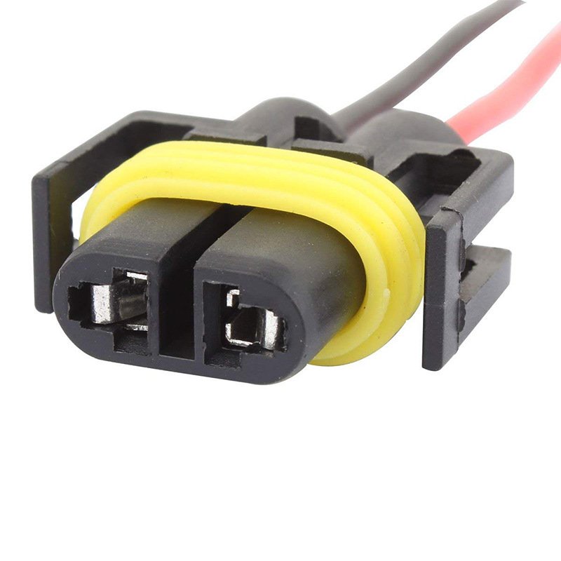 H11 Car Headlight Plug Female Socket Harness H8 Work Light Modified Plug Conversion Cable