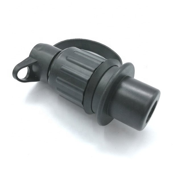 12V Black Plastic trailer socket 3 pin trailer plug