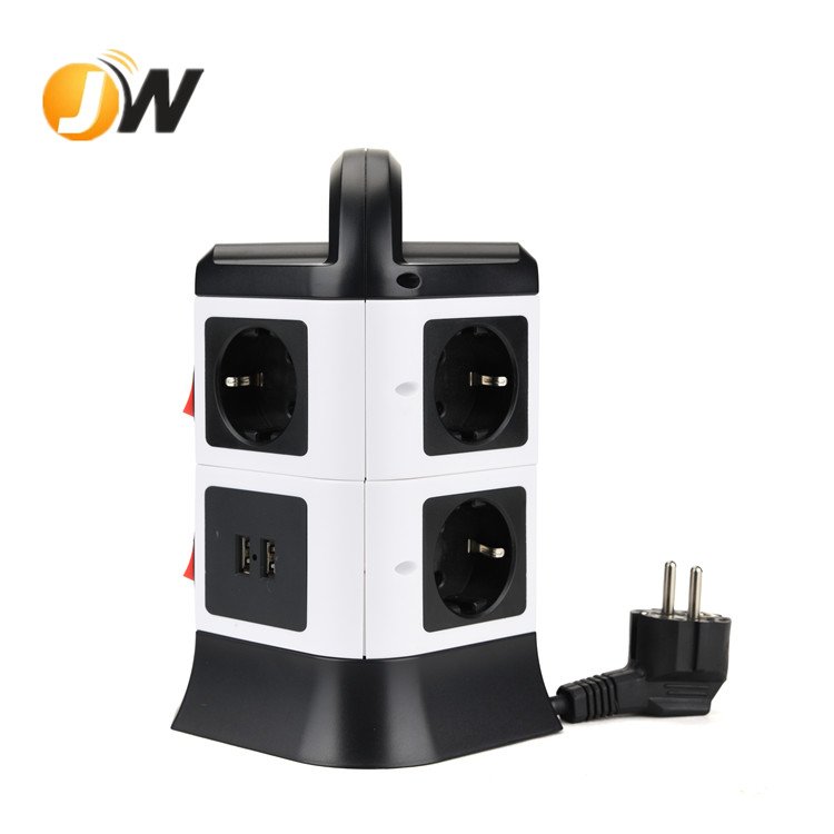 Hot Selling11 way 4 USB Ports Multi Socket Travel Plug Extension Cord Socket