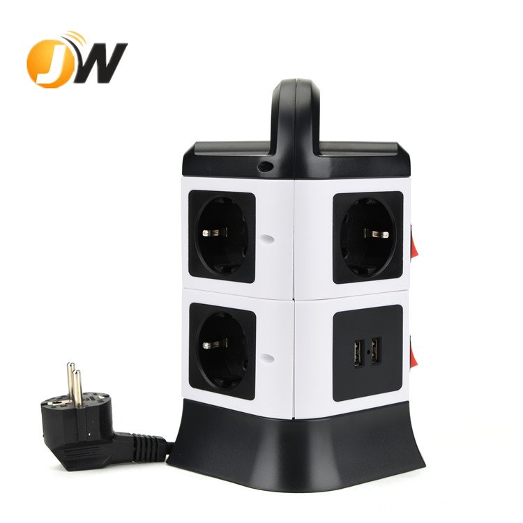 Hot Selling11 way 4 USB Ports Multi Socket Travel Plug Extension Cord Socket