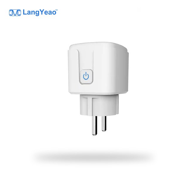 LangYeao TUYA WiFi 16A/20A Socket EU Standards Mobile Phone APP Voice Remote Timing Child lock Power monitoring Switch Plug