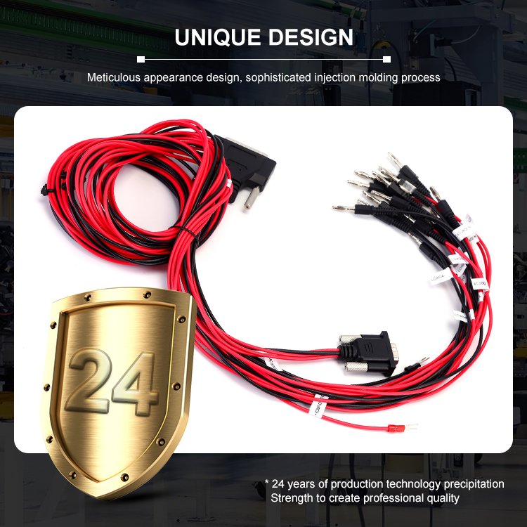 Specification Customization Temperature Resistance Banana Plug Harness Cable Wire For Electronic Test Equipment
