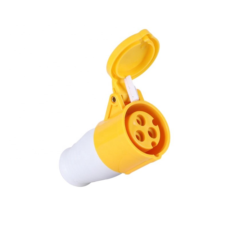 110V Avaiation Socket Outlet 16A 2P+T Industrial Site Socket IP44