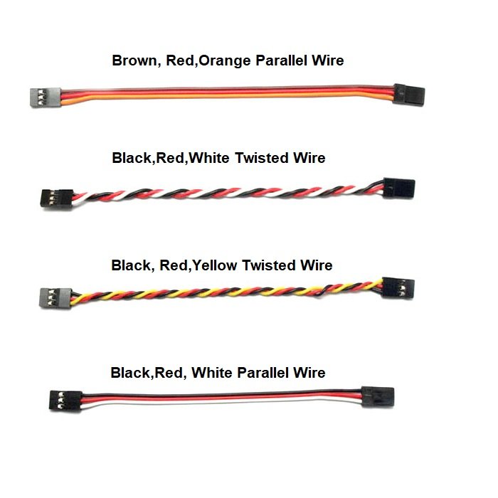 Male to Female JR Lead Plug Servo Extension Cable Line 22awg Servo Wire for RC Model