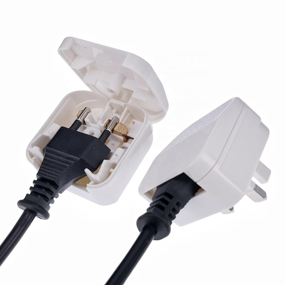 Manufacturer EU to UK plug adapter travel electric household fuse Type-G united Kingdom adaptor bs5733 fused travel adapter