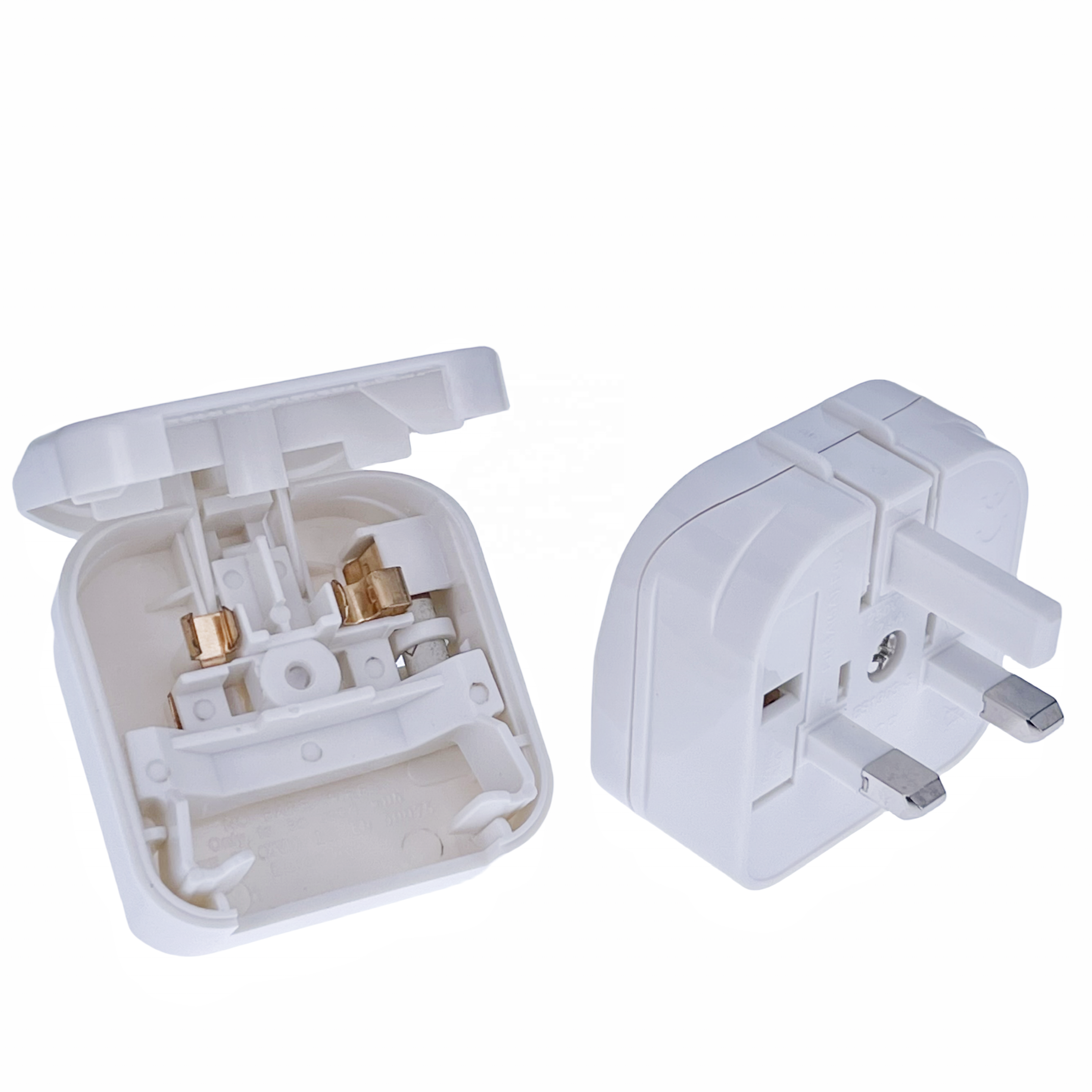 Manufacturer EU to UK plug adapter travel electric household fuse Type-G united Kingdom adaptor bs5733 fused travel adapter