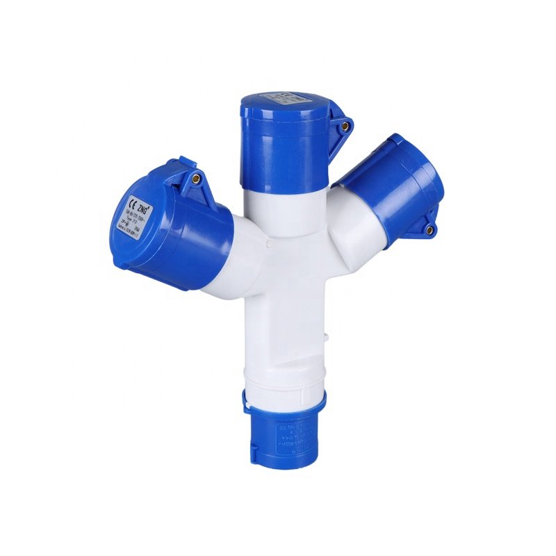 ZNG-1013 Industrial Multiple Socket Splitter 3 Pin 240V 16A 3 Way Plug And Socket Industrial