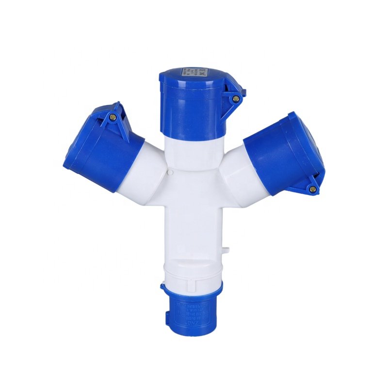 ZNG-1013 Industrial Multiple Socket Splitter 3 Pin 240V 16A 3 Way Plug And Socket Industrial