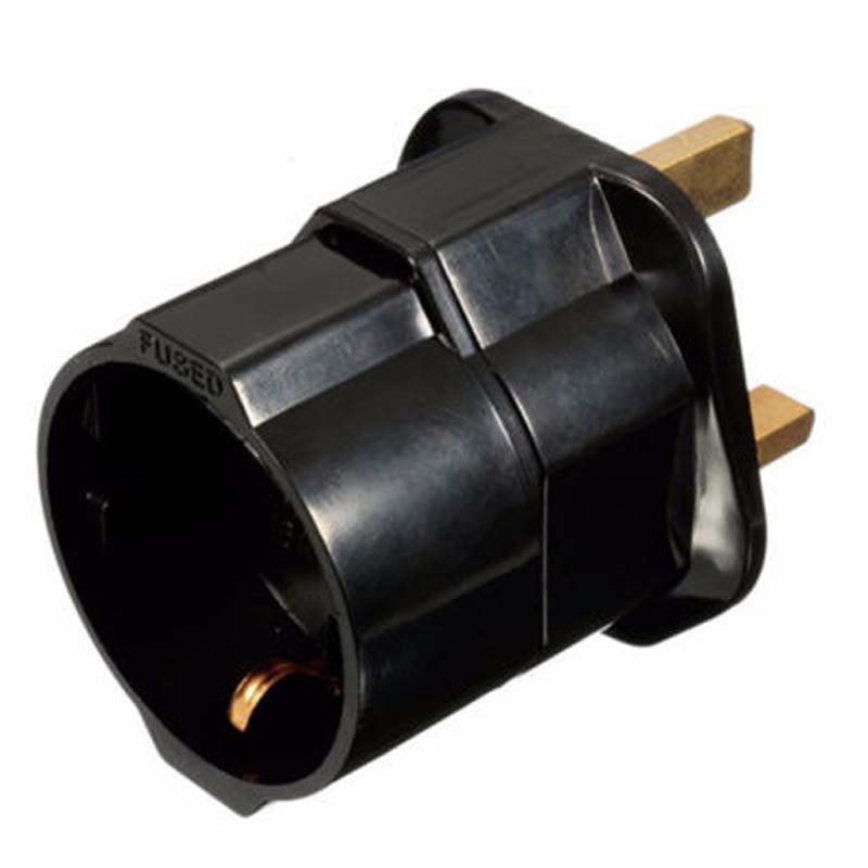 Euro France to UK plug travel adapter conversion adapter Germany to UK plug