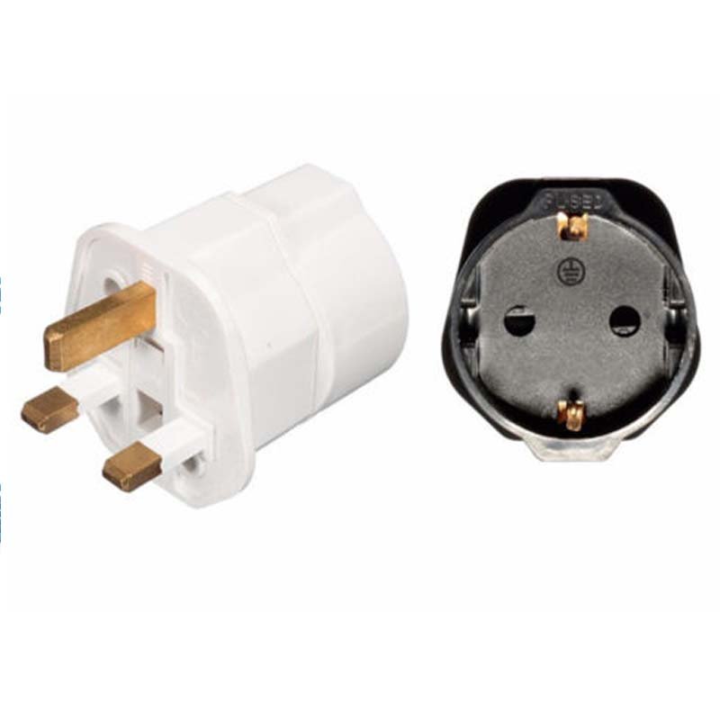 Euro France to UK plug travel adapter conversion adapter Germany to UK plug