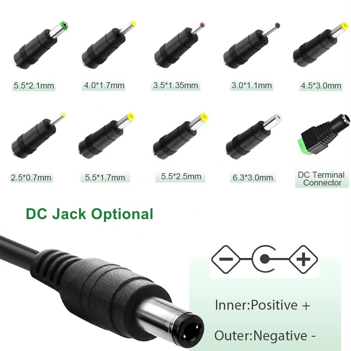 switching power supply 5.5 mm dc plug 12v ac dc adapter 24v 5v 12v dc 3a 2a 1a power adapter 24v1.5A adaptor