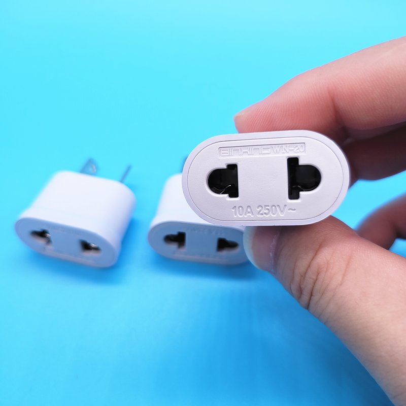 Copper Small US to European to AU US plug adaptor Europe/Asia to USA/Canada Travel Power euro plug Adapter wall socket