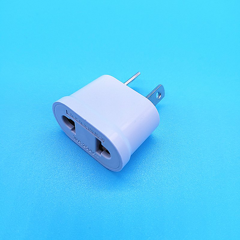 Copper Small US to European to AU US plug adaptor Europe/Asia to USA/Canada Travel Power euro plug Adapter wall socket