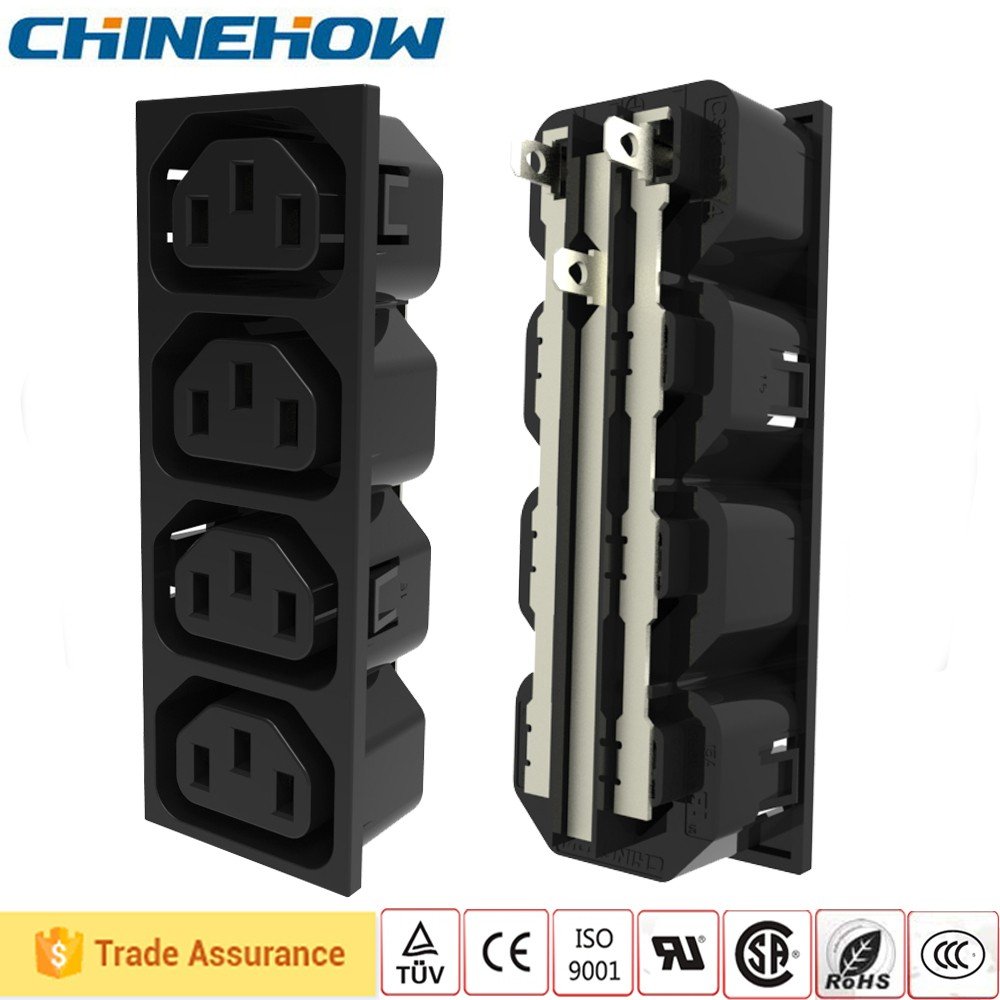 Power Extension AC Plug Adapter Power Socket IEC C13 Female Plug
