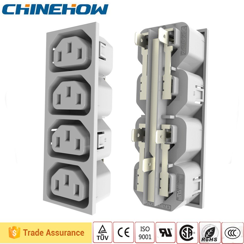 Power Extension AC Plug Adapter Power Socket IEC C13 Female Plug