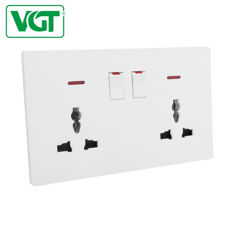 VGT Wenzhou electric home light wall power electrical switches plug uk socket sockets and switches electrical