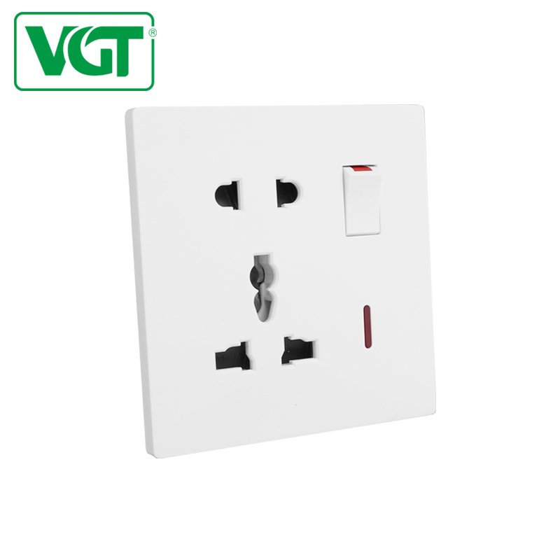 VGT Wenzhou electric home light wall power electrical switches plug uk socket sockets and switches electrical