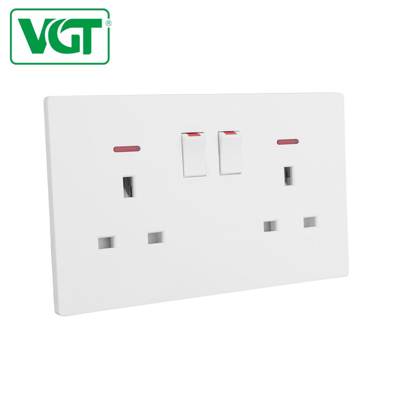 VGT Wenzhou electric home light wall power electrical switches plug uk socket sockets and switches electrical