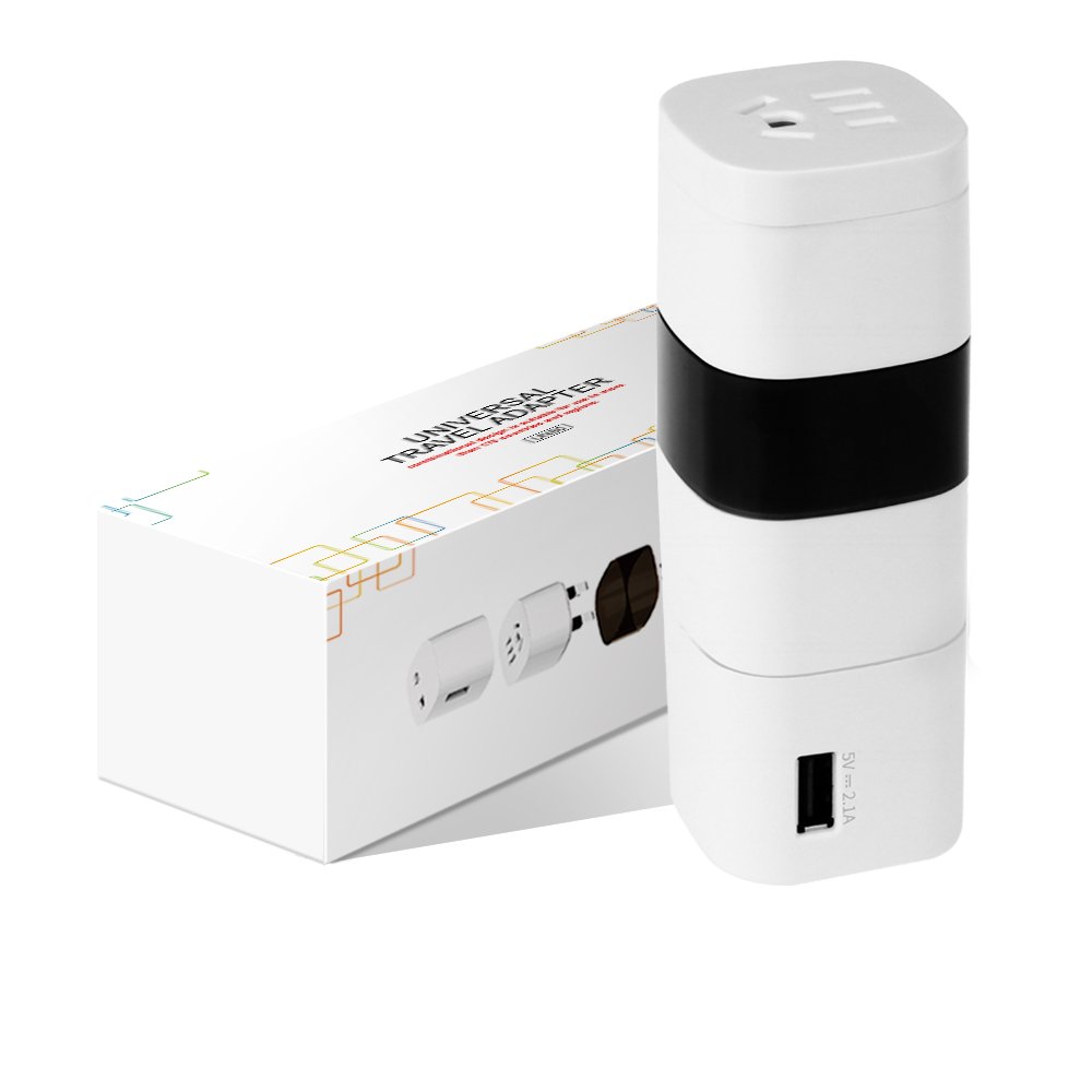New Worldwide universal travel adapter 1USB AU UK US EU Swiss Italy plug Adapters US to EU UK AU Adaptor Europe to Italy plug