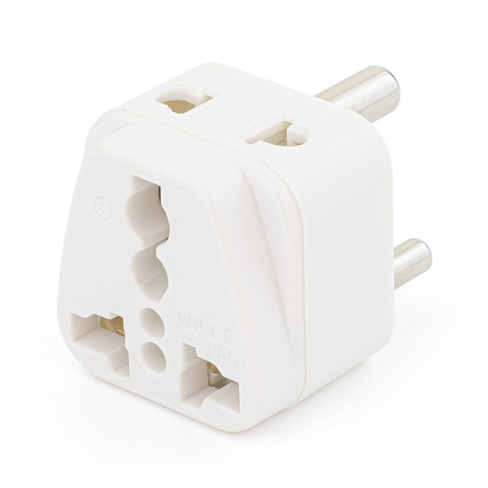 universal to india plug 2 gang socket India plug adapter portable travel kit type D travel adapter international converter plug