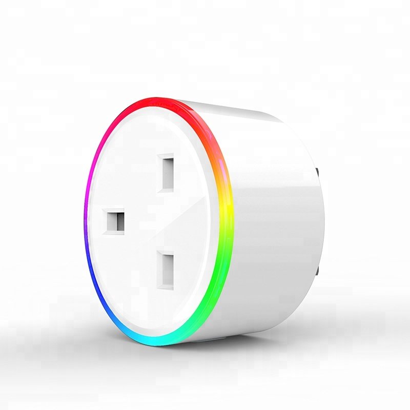 mini wi-fi smart plug smart socket smart outlet UK works with Amazon alexa google home mobile app tuya solution smart life