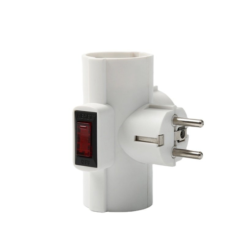 EU standard multi socket plug 16a conversion plug travel charging adapter socket surge protector power strip