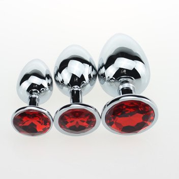 Factory Wholesale Anal Plug Stainless Steel Jewel Anal Sex Toys Tools Dilator Multi Size Crystal Butt Plug for Woman Anal