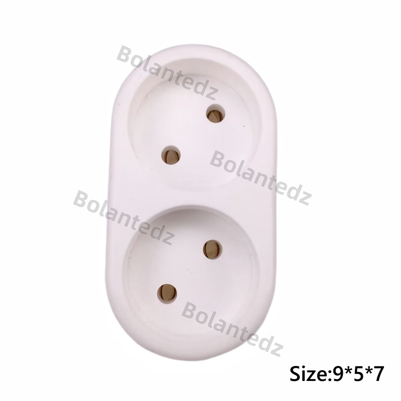 16A European Type Conversion Plug 1 TO 2 Way EU Standard Power Adapter Socket with Switch