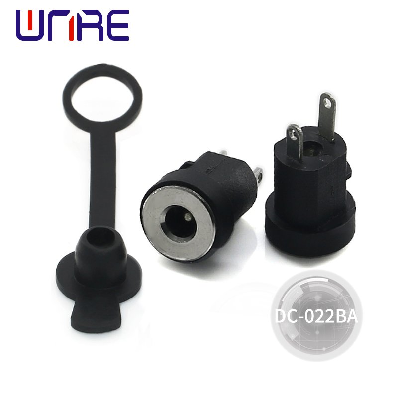 DC-022D DC-022D3 DC Power Jack 5.5x2.1mm 5.5*2.5mm Female Plug + Male Plug Jack Socket Adapter Panel Mount Connector