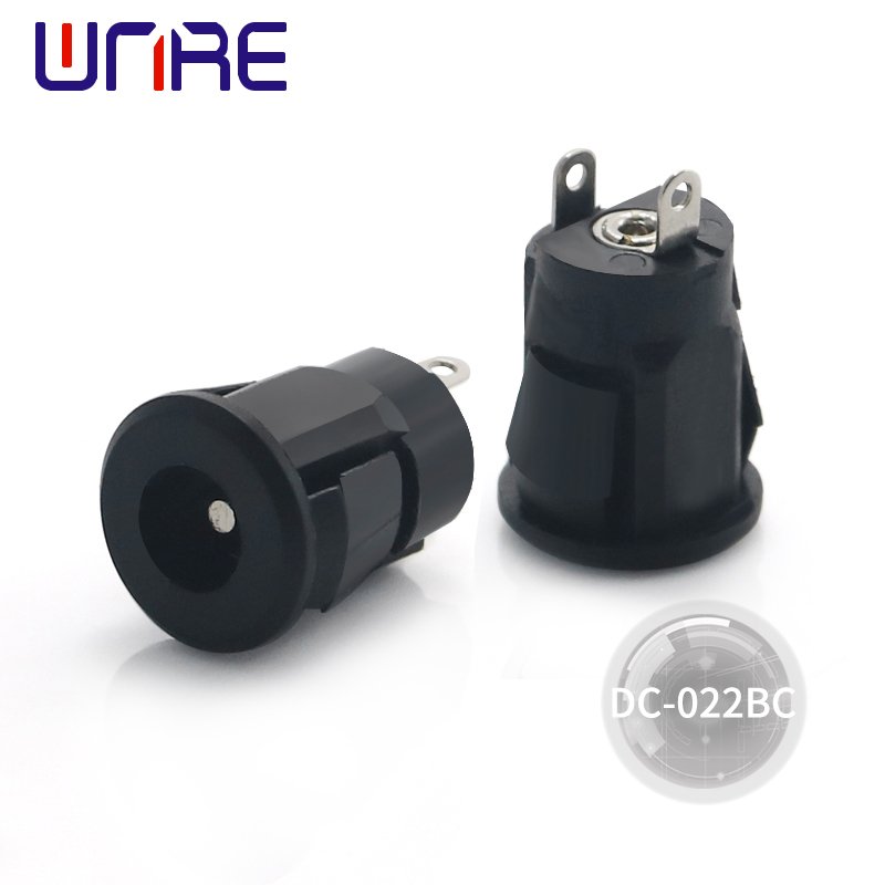 DC-022D DC-022D3 DC Power Jack 5.5x2.1mm 5.5*2.5mm Female Plug + Male Plug Jack Socket Adapter Panel Mount Connector