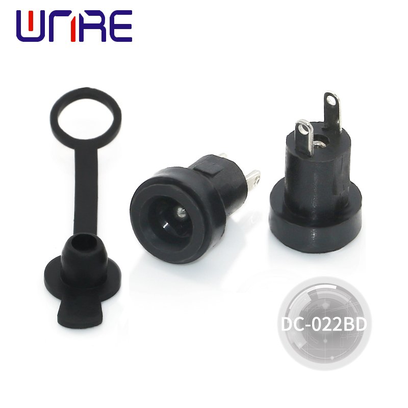 DC-022D DC-022D3 DC Power Jack 5.5x2.1mm 5.5*2.5mm Female Plug + Male Plug Jack Socket Adapter Panel Mount Connector