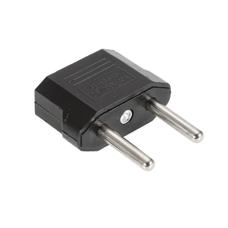 Common Universal AC 250V 10A EURO EU to US USA Travel Power Plug Adapter Adaptor Converter Travel Conversion Plug