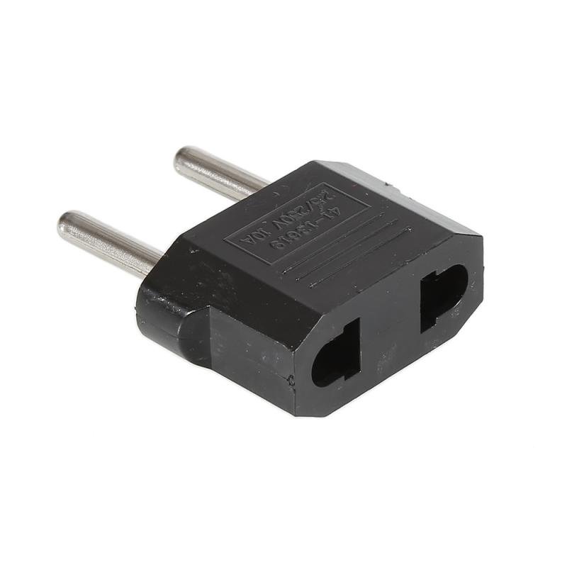 Common Universal AC 250V 10A EURO EU to US USA Travel Power Plug Adapter Adaptor Converter Travel Conversion Plug