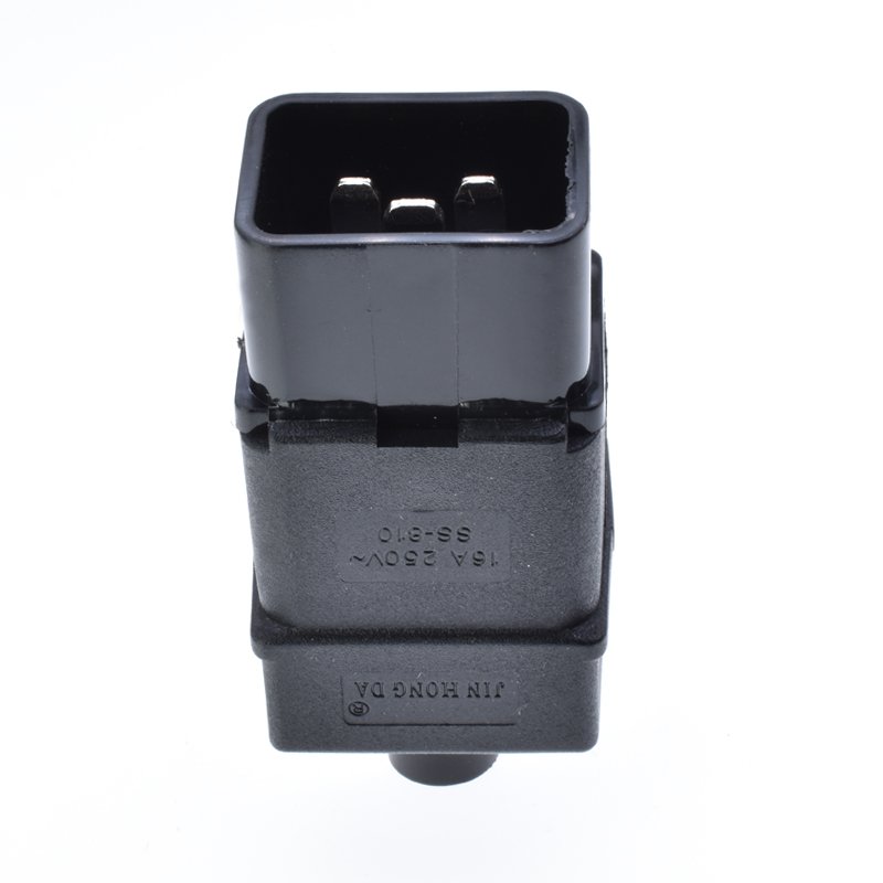 C19 plug iec-320 c20 C19 male power cord plug 16A 250V 3pins electric socket with ground