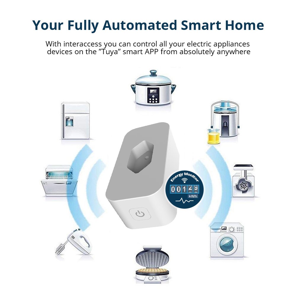 Brazil Smart Socket Wireless Outlet Timing Plug 16A Energy Monitor Alexa Google Smart Home Plugue de Zigbee Tomada Inteligente