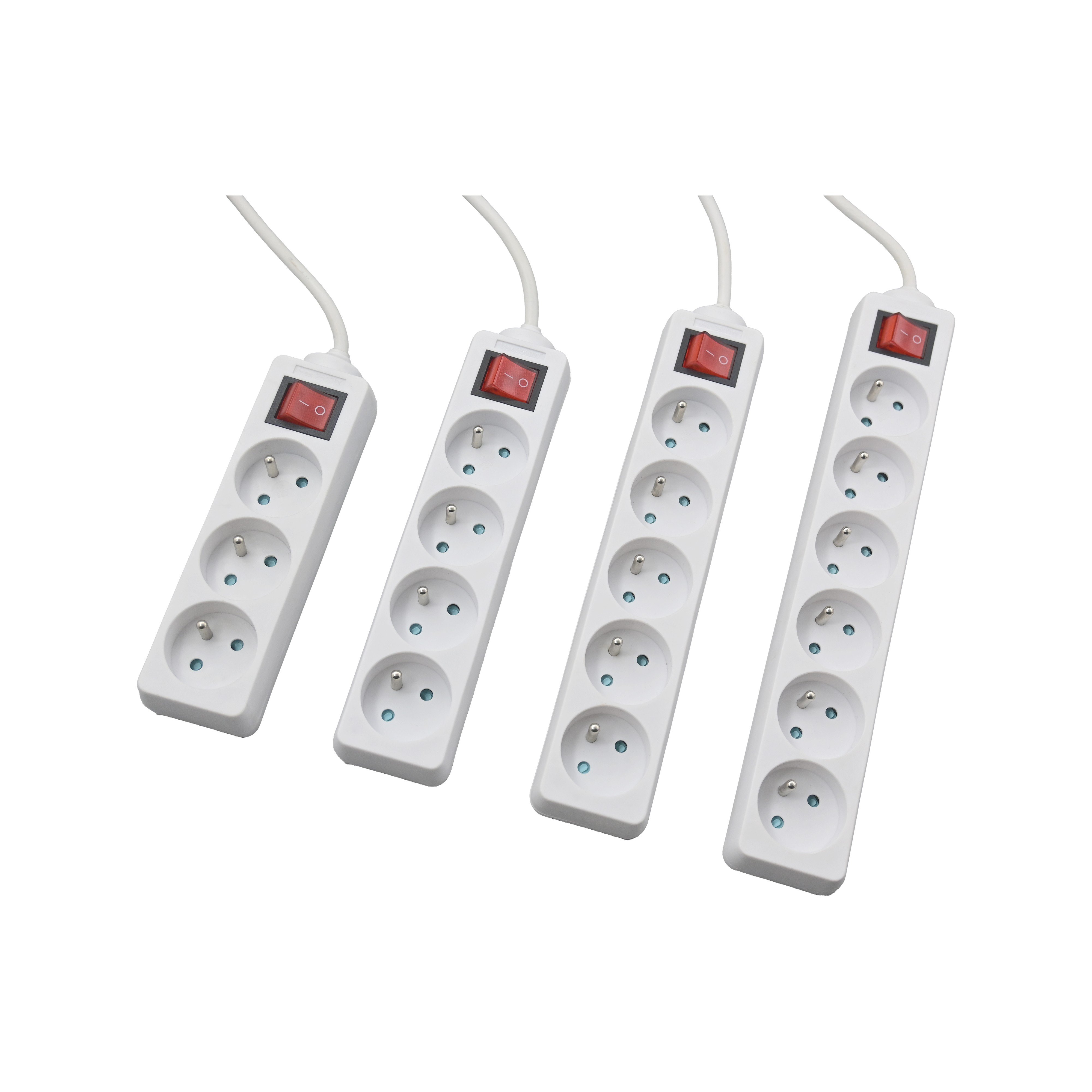 E-SUN Plugs And Sockets Cable Electrical Power Strip Power Strip Multi Plug Outlet Extension Cord Multi Socket With Switch